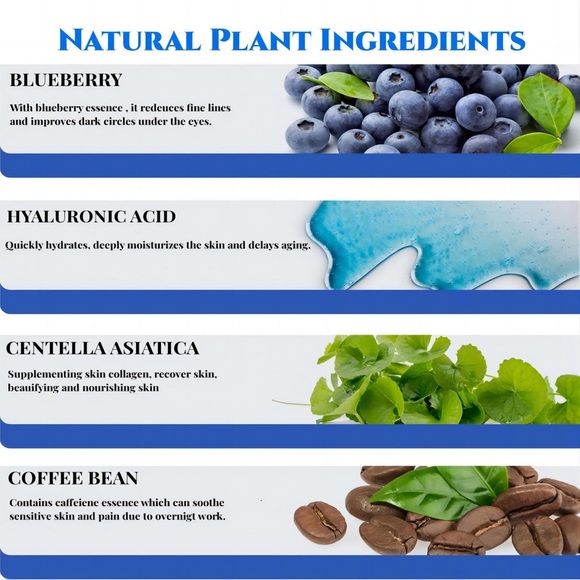 Blueberry Collagen Spa Under Eye Mask for Puffy Eyes & Dark Circles - Picture 2 of 12